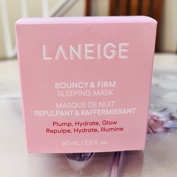 LANEIGE Laneige Bouncy + Firm Sleeping Mask Visibly Plump & Firm 2oz/60mL Sealed - Picture 5 of 9